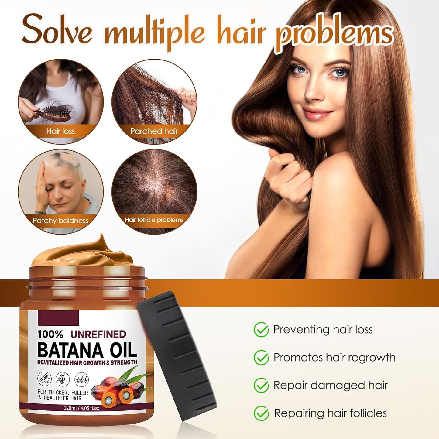 Recupera tu cabello con acete de batana oil 100% puro