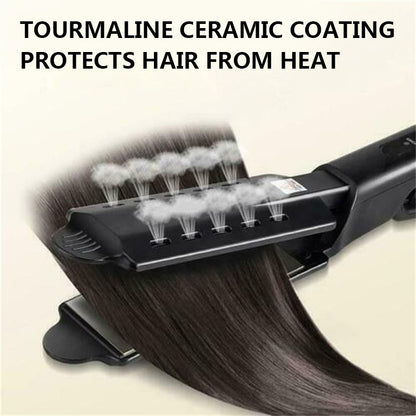 Plancha de Pelo a Vapor – Cabello Liso y Brillante en Minutos Sin Frizz